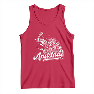 Amistad School House Spirit Tank Top Elegant Peacock Graphic