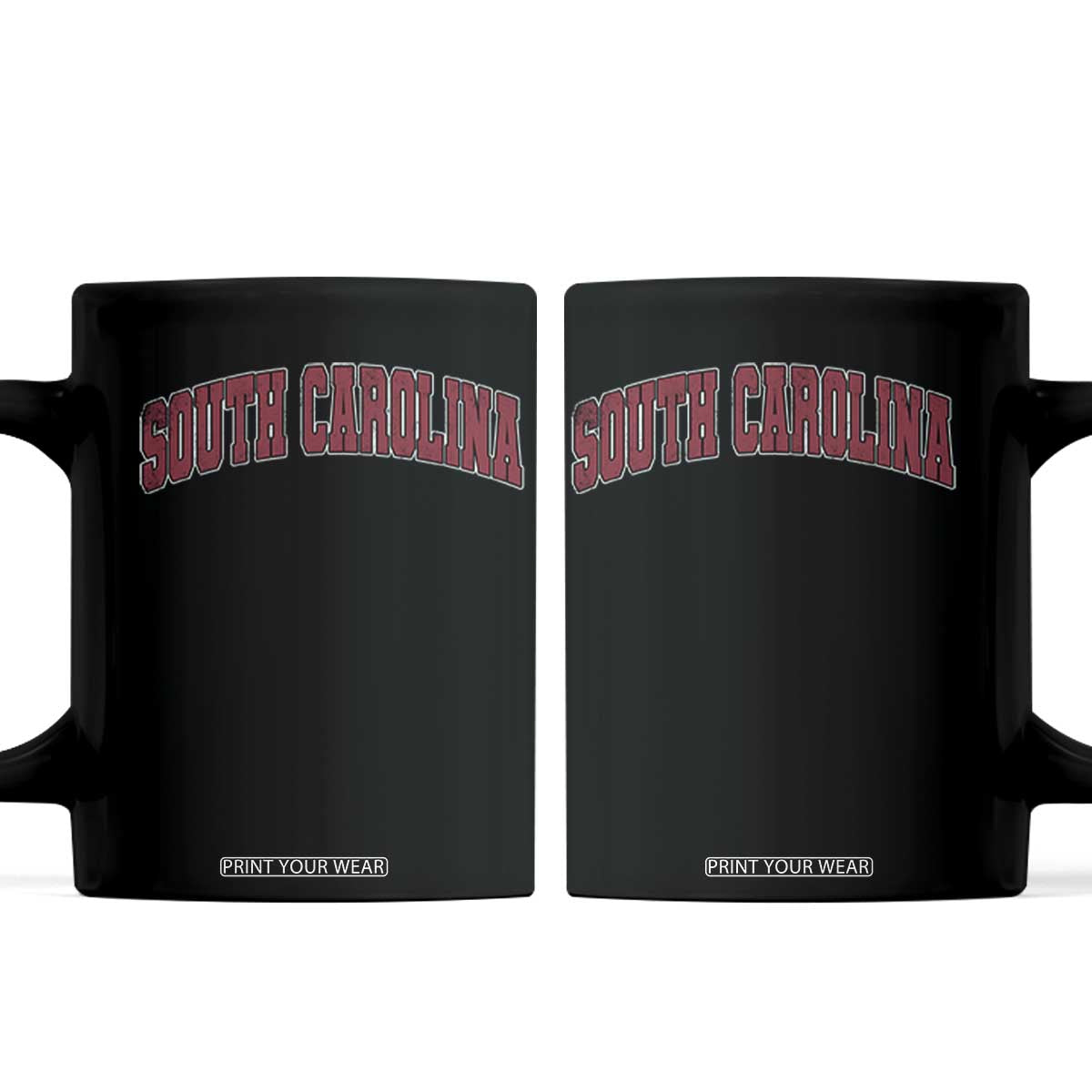 Retro 80s South Carolina SC Game Day Coffee Mug Retro Vintage Sports Red Design