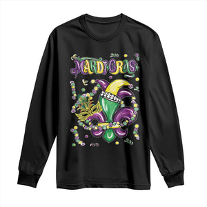 Mardi Gras Long Sleeve Shirt Fleur de Lis Carnival Fat Tuesday TS10 Black Print Your Wear