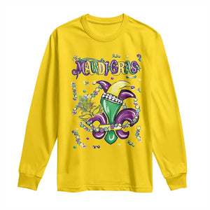 Mardi Gras Long Sleeve Shirt Fleur de Lis Carnival Fat Tuesday TS10 Daisy Print Your Wear