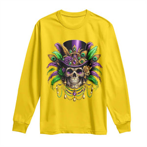 Mardi Gras Sugar Skull Long Sleeve Shirt Fat Tuesday TS10 Daisy Print Your Wear