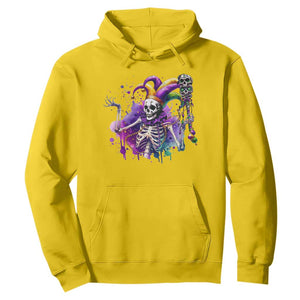 Mardi Gras Hoodie Jester Skeleton Skull Lovers TS10 Daisy Print Your Wear