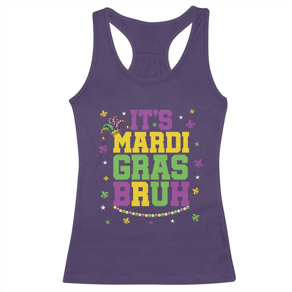 Bruh Mardi Gras Racerback Tank Top Funny Fat Tuesday Teens Boys Kids TS10 Purple Print Your Wear