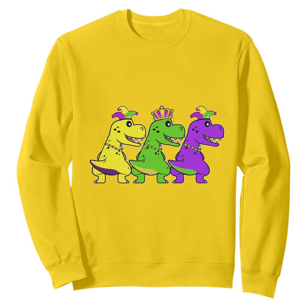 Mardi Gras Sweatshirt Kids Trex Dinos Toddler Boys TS10 Daisy Print Your Wear