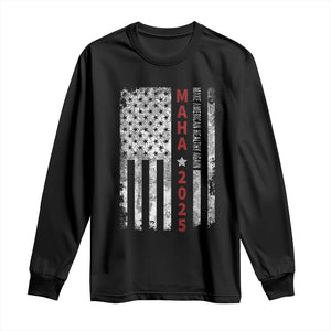 MAHA Make America Healthy Again 2025 Long Sleeve Shirt Trump RFK Jr Kennedy Medical Freedom USA Flag TS10 Black Print Your Wear