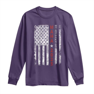 MAHA Make America Healthy Again 2025 Long Sleeve Shirt Trump RFK Jr Kennedy Medical Freedom USA Flag TS10 Purple Print Your Wear