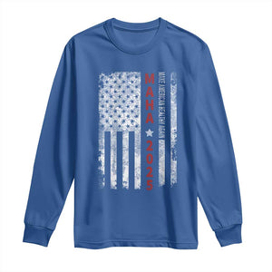 MAHA Make America Healthy Again 2025 Long Sleeve Shirt Trump RFK Jr Kennedy Medical Freedom USA Flag TS10 Royal Blue Print Your Wear