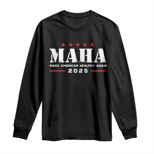 MAHA Make America Healthy Again Long Sleeve Shirt Trump RFK Jr Kennedy 2025 TS10 Black Print Your Wear