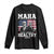 Trump Kennedy Long Sleeve Shirt RFK MAHA Make America Healthy Again 2025 USA Flag TS10 Black Print Your Wear