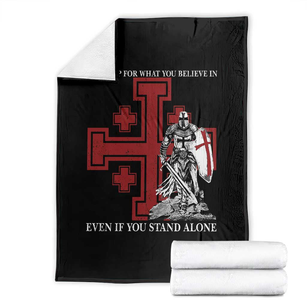 Catholic Knight Templar Crusader Cross Throw Blanket Kingdom Of Jerusalem TS10 Black Print Your Wear