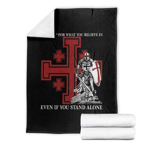Catholic Knight Templar Crusader Cross Throw Blanket Kingdom Of Jerusalem TS10 Black Print Your Wear