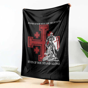 Catholic Knight Templar Crusader Cross Throw Blanket Kingdom Of Jerusalem TS10 Print Your Wear