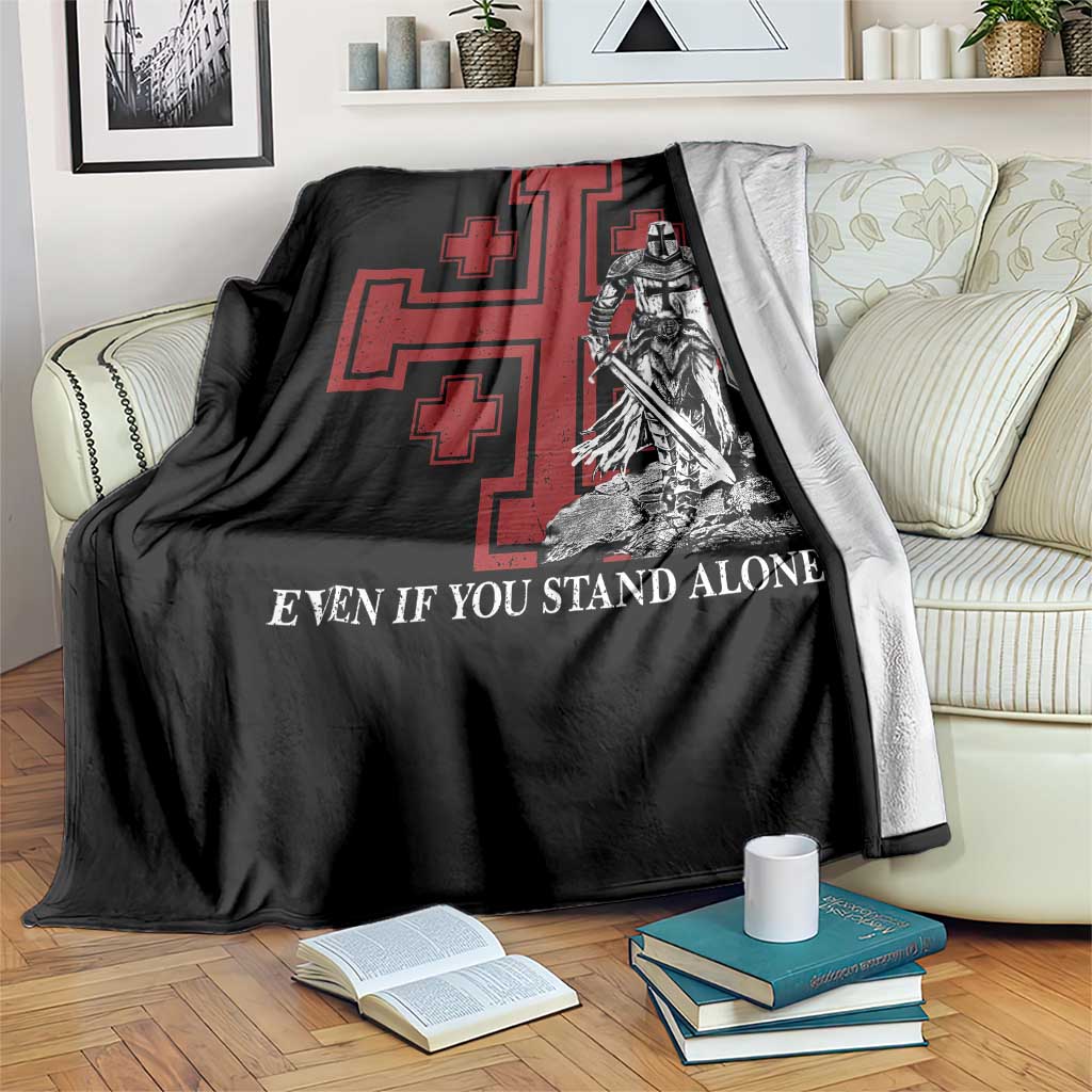Catholic Knight Templar Crusader Cross Throw Blanket Kingdom Of Jerusalem TS10 Print Your Wear
