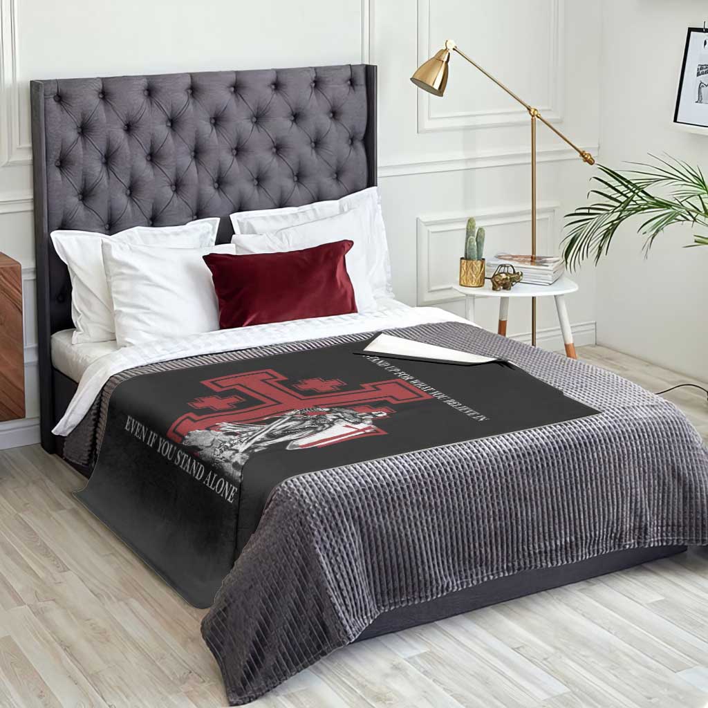 Catholic Knight Templar Crusader Cross Throw Blanket Kingdom Of Jerusalem TS10 Print Your Wear