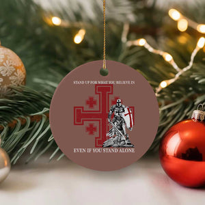 Catholic Knight Templar Crusader Cross Ceramic Ornament Kingdom Of Jerusalem TS10 1pc Mocha Print Your Wear