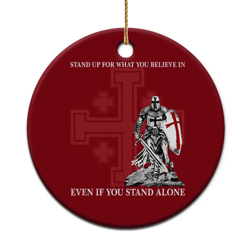 Catholic Knight Templar Crusader Cross Ceramic Ornament Kingdom Of Jerusalem TS10 1pc Red Print Your Wear