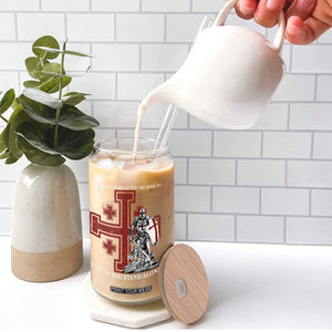 Catholic Knight Templar Crusader Cross Glass Can Kingdom Of Jerusalem TS10 Print Your Wear