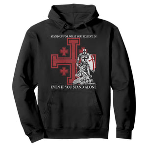 Catholic Knight Templar Crusader Cross Hoodie Kingdom Of Jerusalem TS10 Black Print Your Wear
