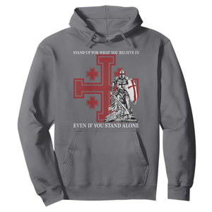 Catholic Knight Templar Crusader Cross Hoodie Kingdom Of Jerusalem TS10 Charcoal Print Your Wear