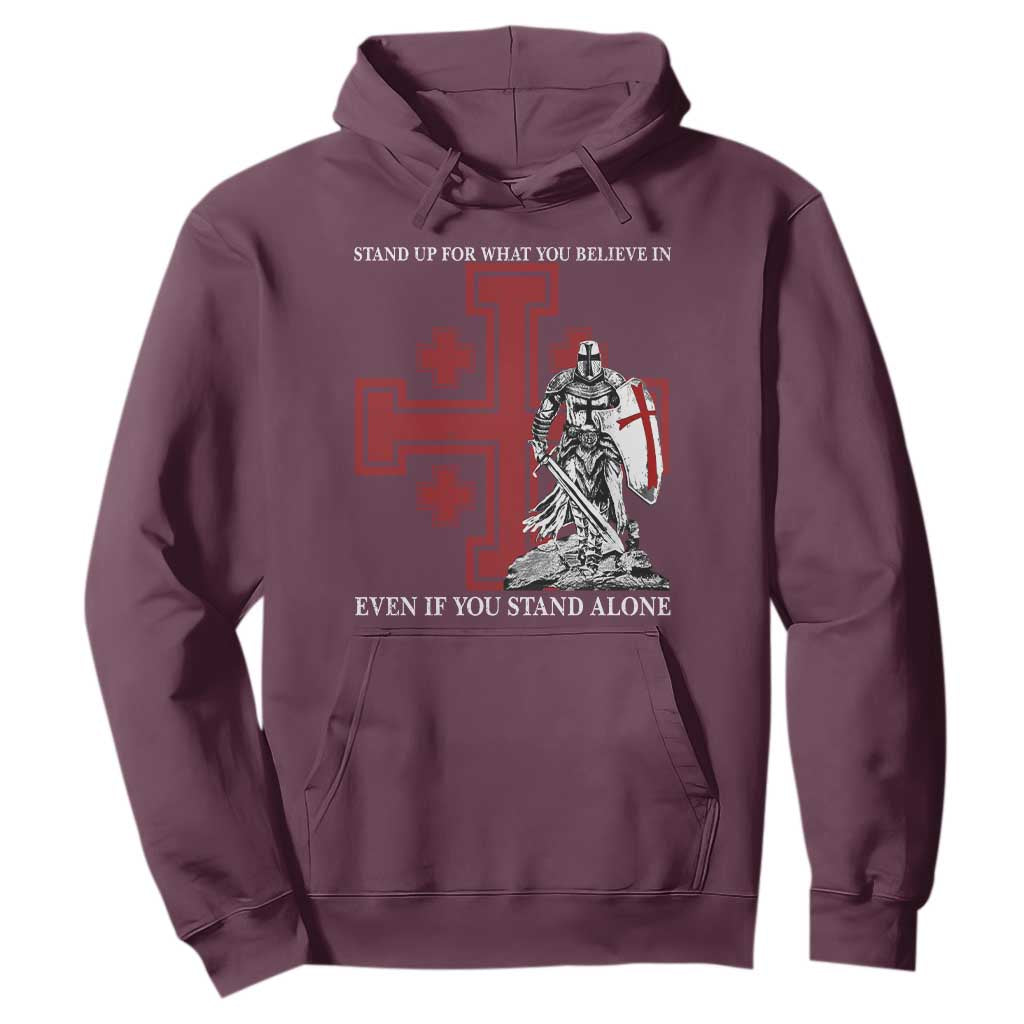 Catholic Knight Templar Crusader Cross Hoodie Kingdom Of Jerusalem TS10 Maroon Print Your Wear