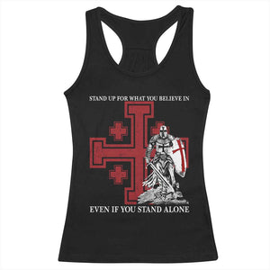 Catholic Knight Templar Crusader Cross Racerback Tank Top Kingdom Of Jerusalem TS10 Black Print Your Wear