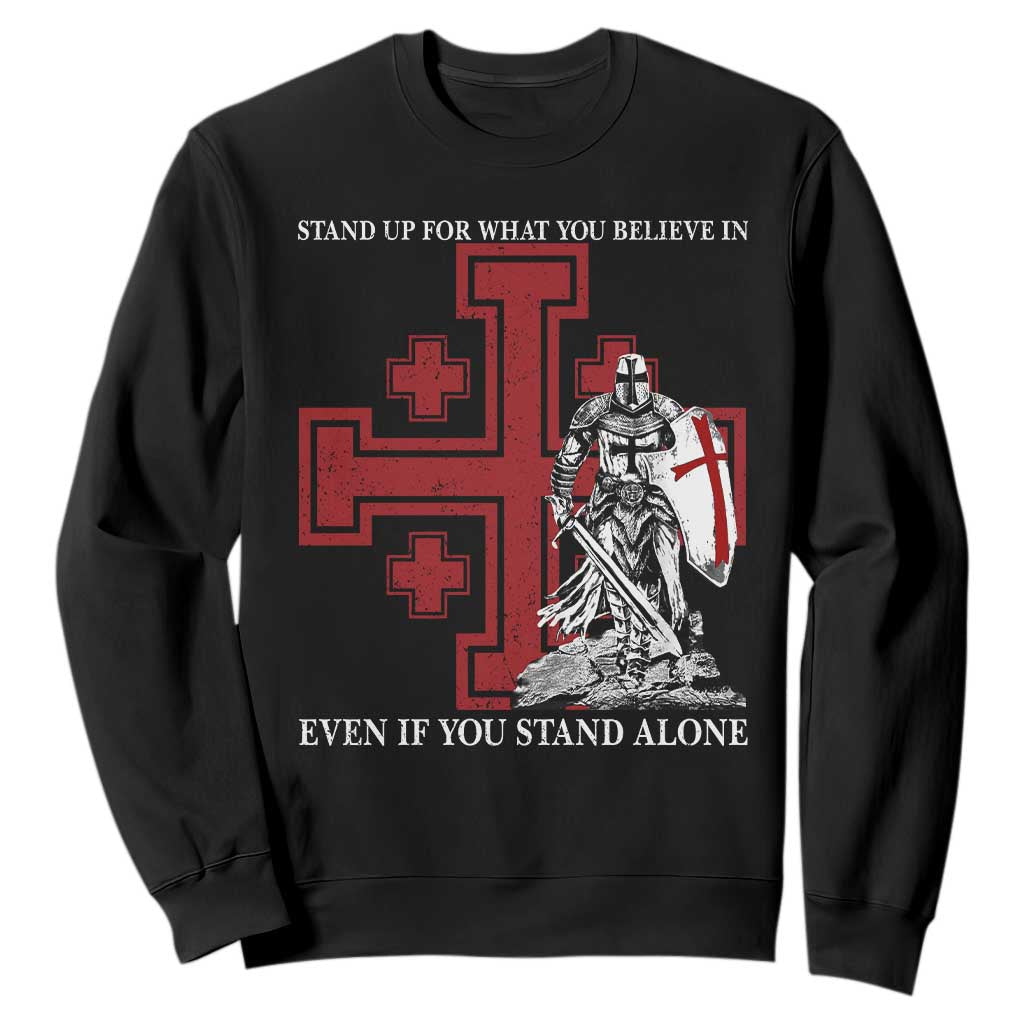 Catholic Knight Templar Crusader Cross Sweatshirt Kingdom Of Jerusalem TS10 Black Print Your Wear