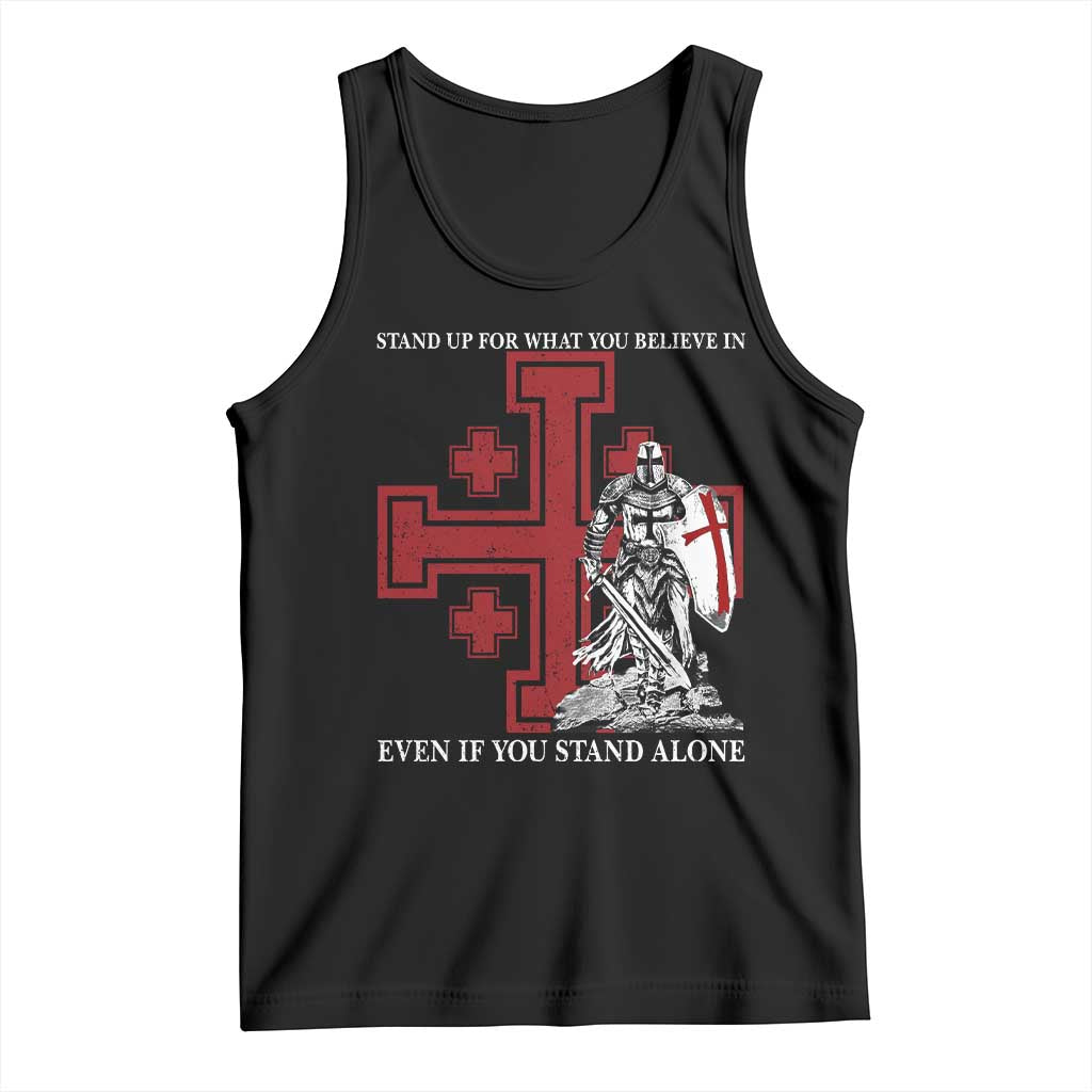 Catholic Knight Templar Crusader Cross Tank Top Kingdom Of Jerusalem TS10 Black Print Your Wear