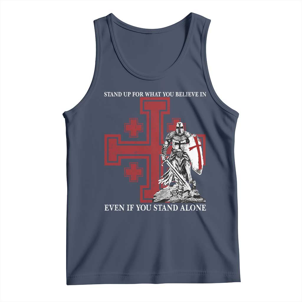 Catholic Knight Templar Crusader Cross Tank Top Kingdom Of Jerusalem TS10 Navy Print Your Wear