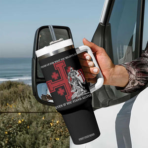 Catholic Knight Templar Crusader Cross Tumbler With Handle - Kingdom Of Jerusalem Crusade Gift TS10 Print Your Wear