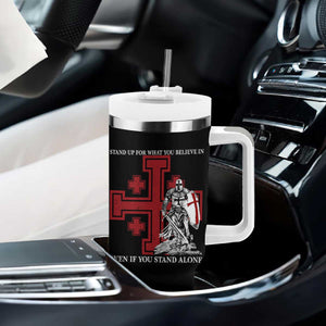Catholic Knight Templar Crusader Cross Tumbler With Handle - Kingdom Of Jerusalem Crusade Gift TS10 Print Your Wear