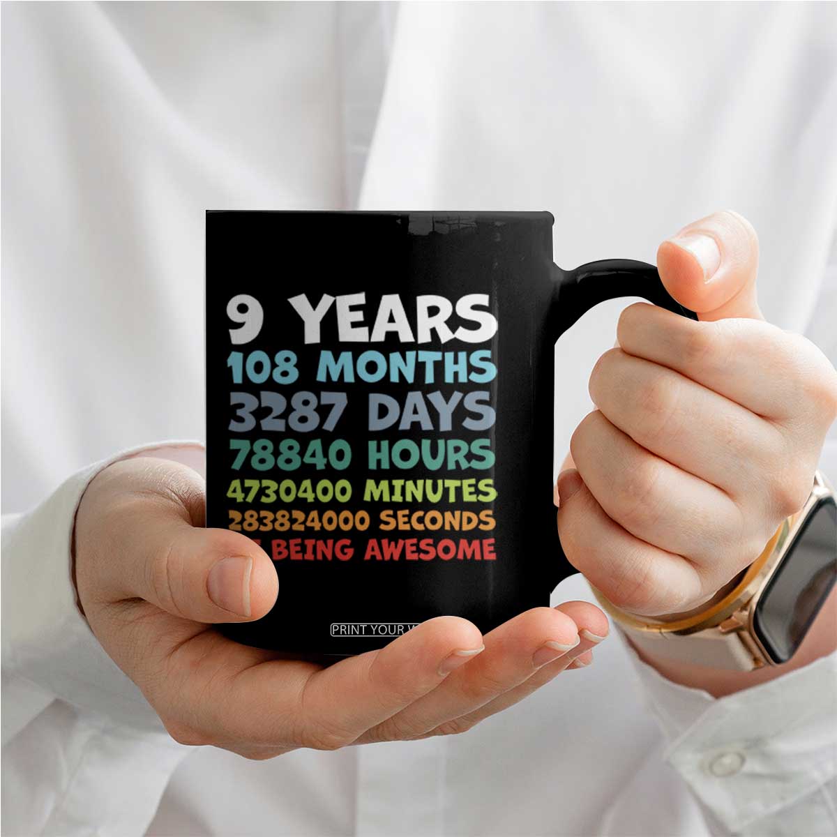 9 Year Old Bday Coffee Mug Son Boy 9yr 9th Birthday Gifts TS10 Print Your Wear