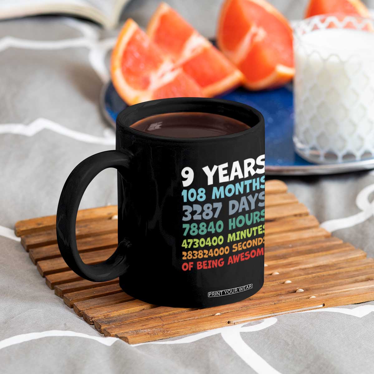 9 Year Old Bday Coffee Mug Son Boy 9yr 9th Birthday Gifts TS10 Print Your Wear