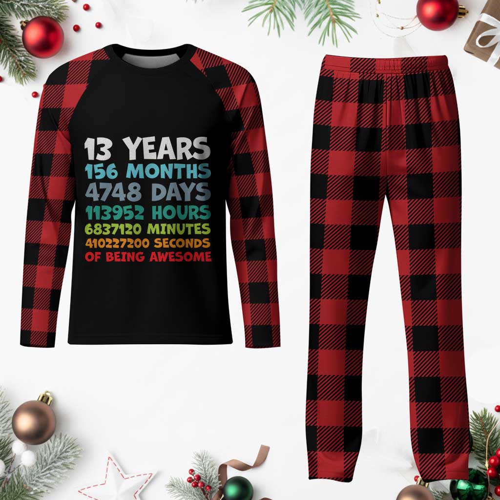 13th Birthday Plaid Pajama Set 13 Year Old Bday Gifts Son Boy 13yr TS10 Buffalo Plaid Print Your Wear