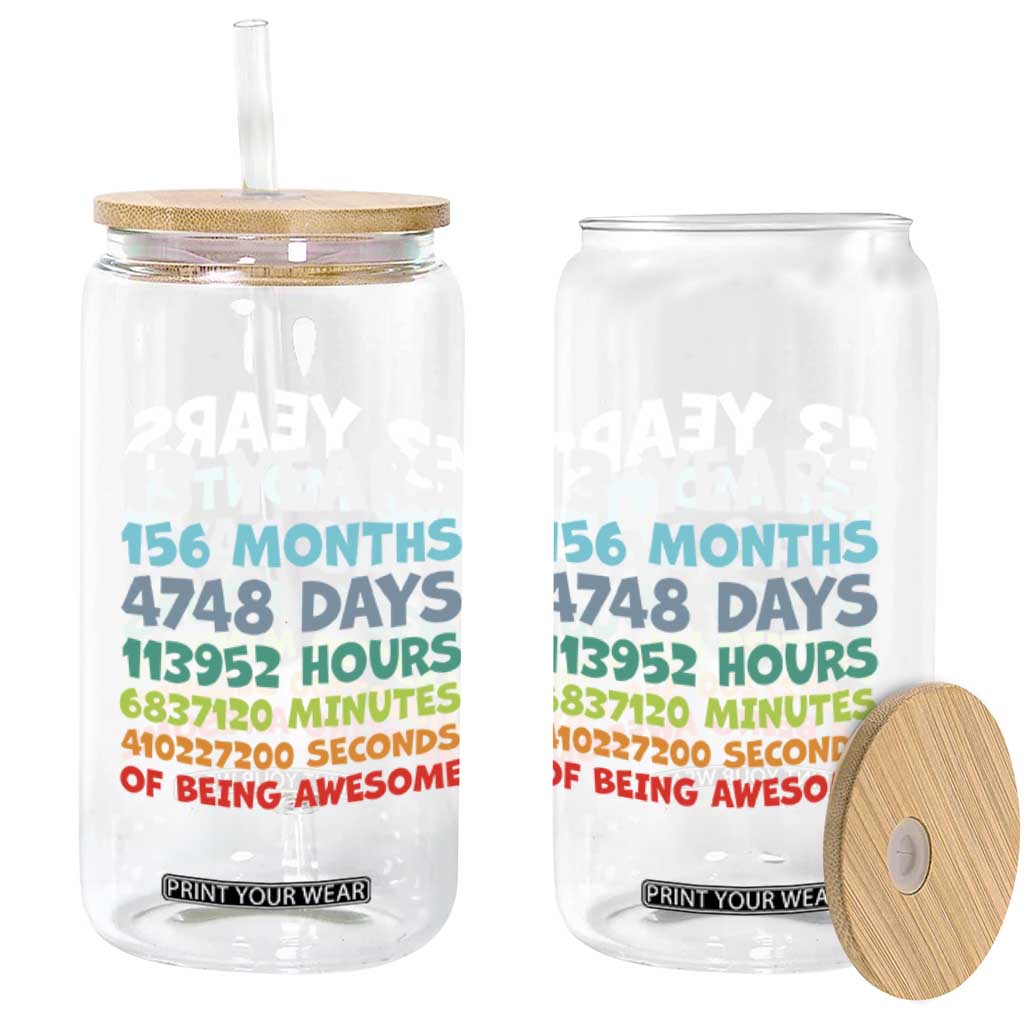 13th Birthday Glass Can 13 Year Old Bday Gifts Son Boy 13yr TS10 Print Your Wear