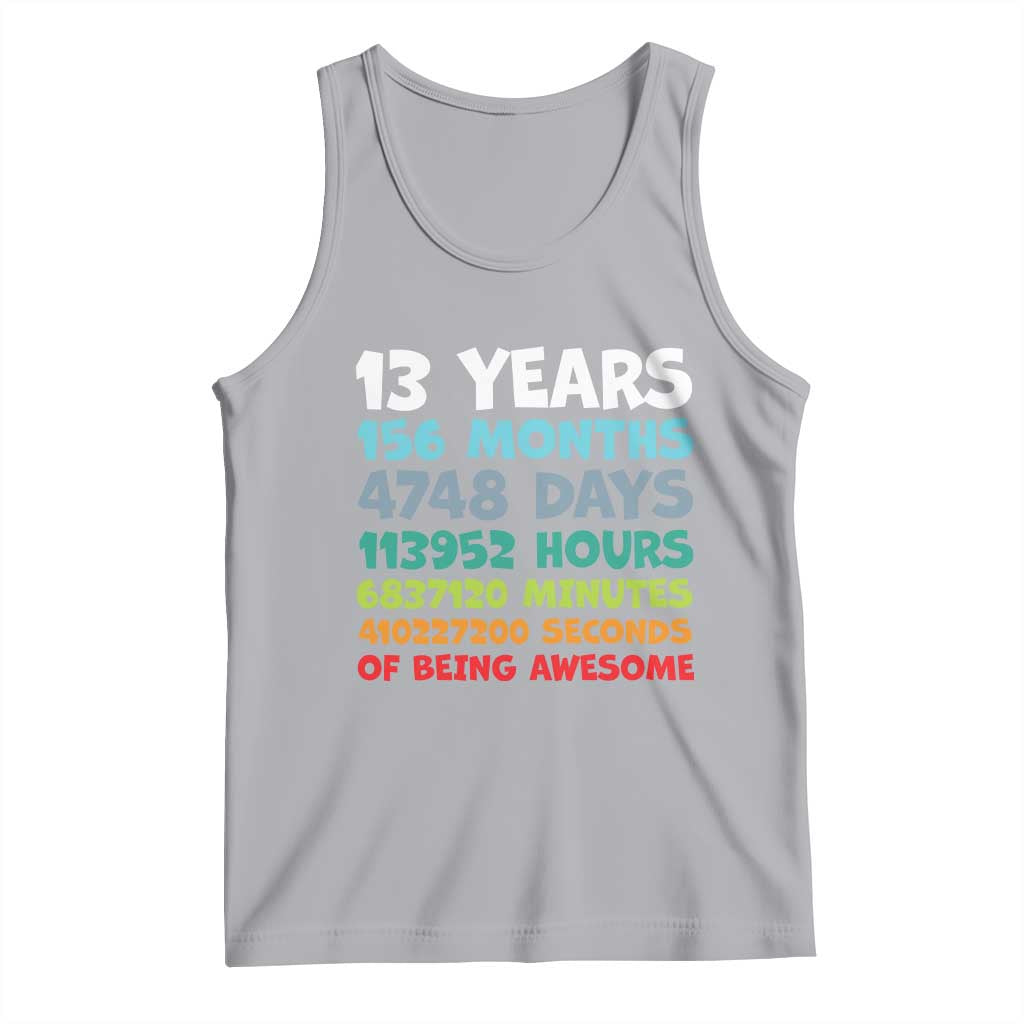 13th Birthday Tank Top 13 Year Old Bday Gifts Son Boy 13yr TS10 Athletic Heather Print Your Wear
