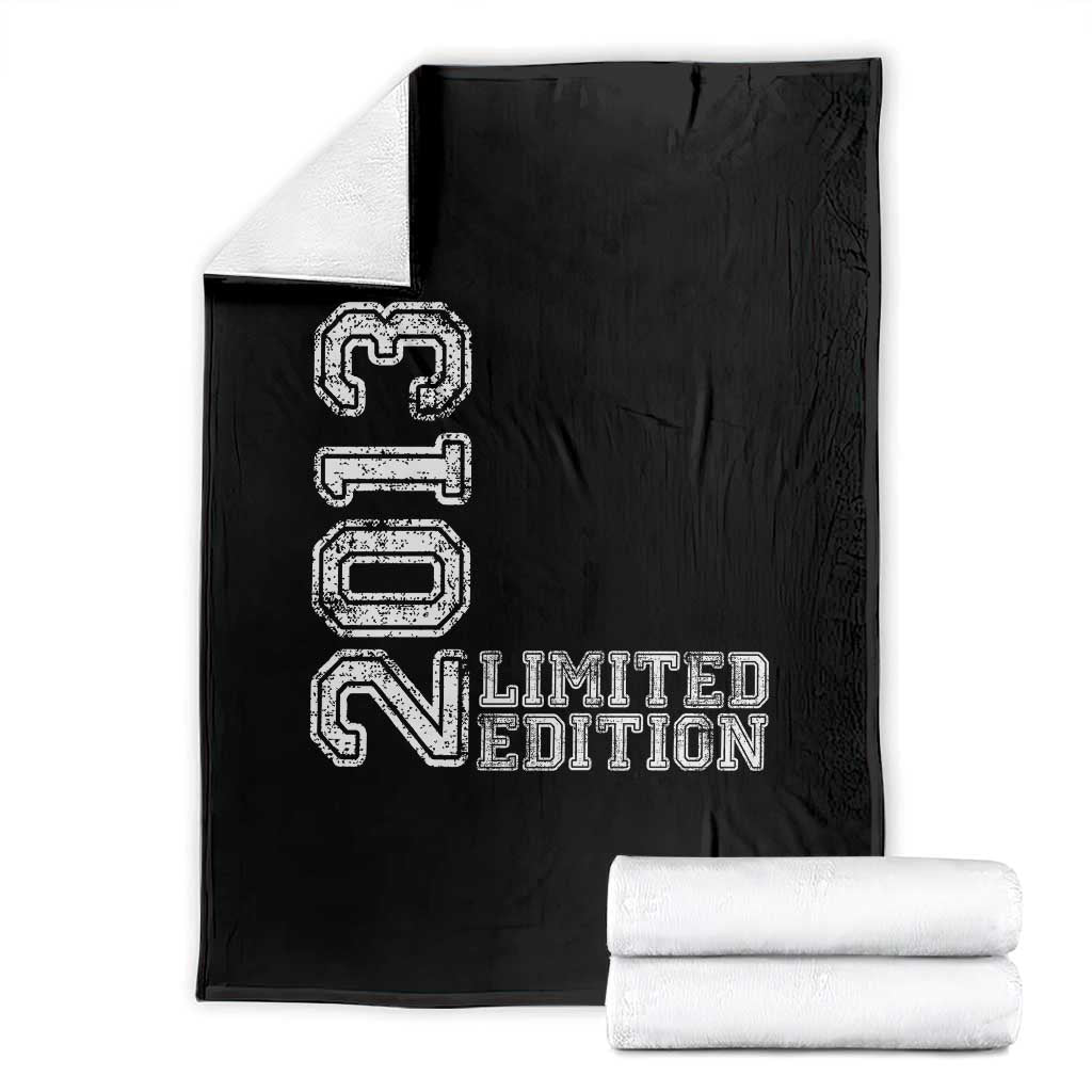 2013 Limited Edition Throw Blanket Limited Edition 13th Birthday Boys Girl TS10 Black Print Your Wear