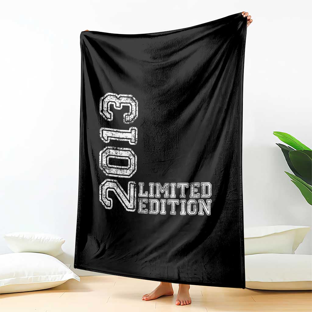 2013 Limited Edition Throw Blanket Limited Edition 13th Birthday Boys Girl TS10 Print Your Wear