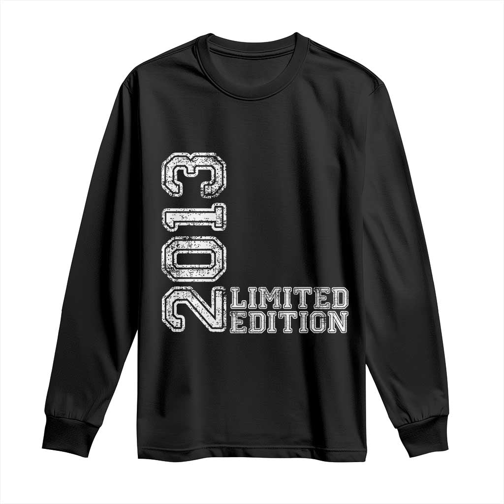2013 Limited Edition Long Sleeve Shirt Limited Edition 13th Birthday Boys Girl TS10 Black Print Your Wear