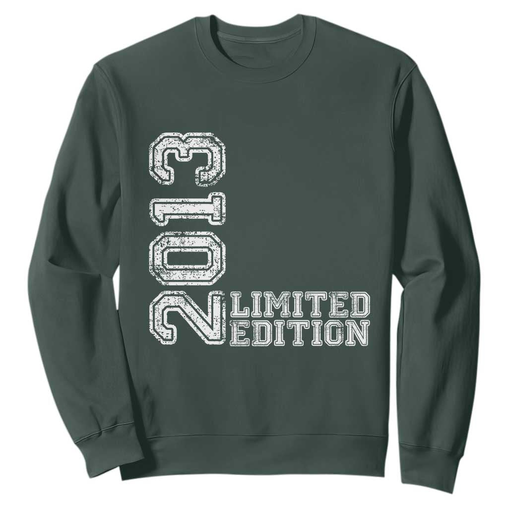 2013 Limited Edition Sweatshirt Limited Edition 13th Birthday Boys Girl TS10 Dark Forest Green Print Your Wear