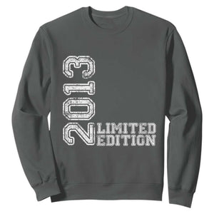 2013 Limited Edition Sweatshirt Limited Edition 13th Birthday Boys Girl TS10 Dark Heather Print Your Wear