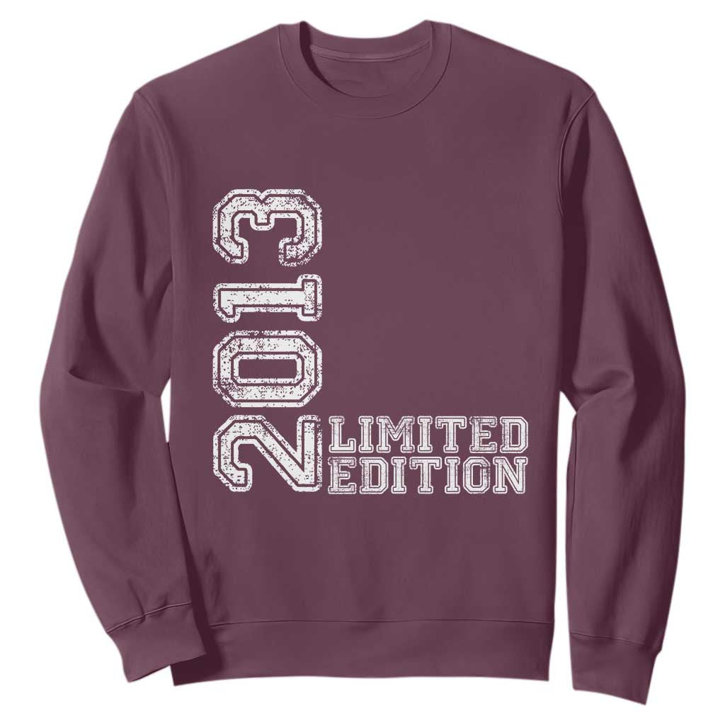 2013 Limited Edition Sweatshirt Limited Edition 13th Birthday Boys Girl TS10 Maroon Print Your Wear