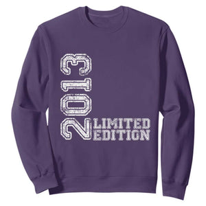 2013 Limited Edition Sweatshirt Limited Edition 13th Birthday Boys Girl TS10 Purple Print Your Wear