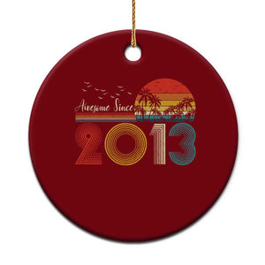 Awesome Since 2013 Ceramic Ornament 13th Birthday 13 Year Old Son Boy TS10 1pc Red Print Your Wear