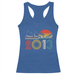 Awesome Since 2013 Racerback Tank Top 13th Birthday 13 Year Old Son Boy TS10 Royal Blue Print Your Wear