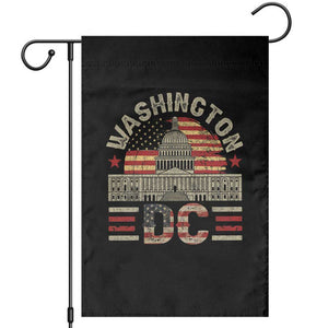 Washington DC Garden Flag Retro US Flag Souvenir Gift TS10 Black Print Your Wear