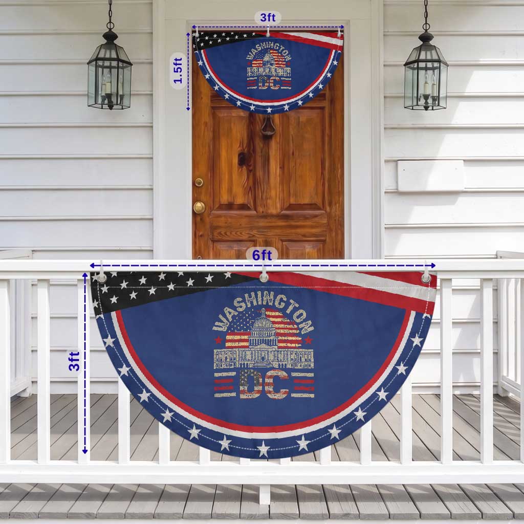 Washington DC Patriotic Fan Flag Retro US Flag Souvenir Gift TS10 Print Your Wear