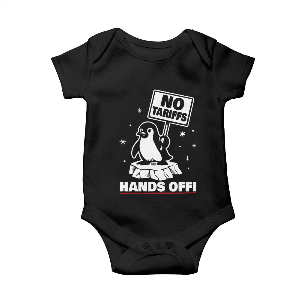 Funny Resist Penguins Baby Onesie Tariffs on Penguins? Really TS10 Black Print Your Wear