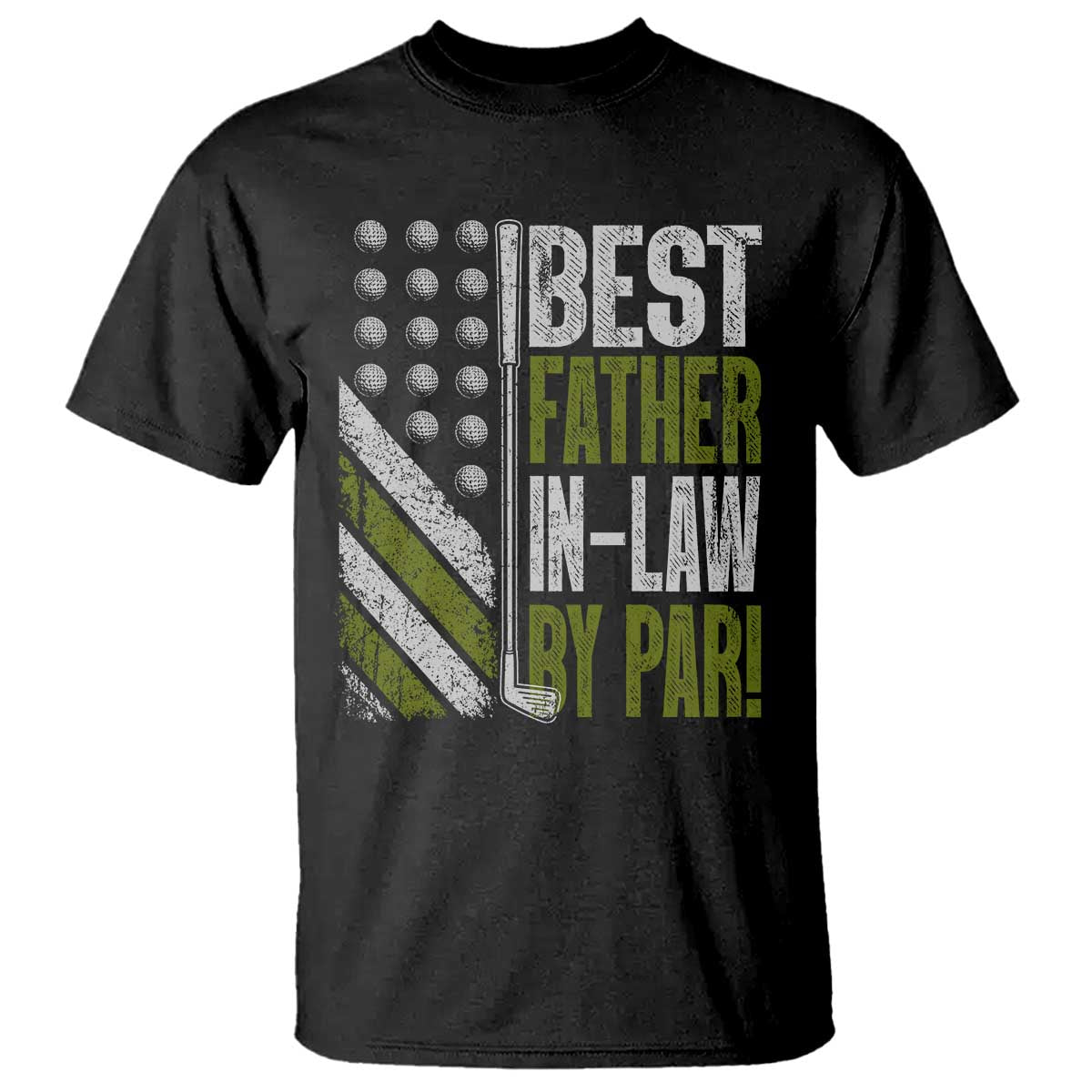 Father In Law Golf T Shirt Best FIL By Par Fathers Day Gift for Golfers TS10 Black Print Your Wear