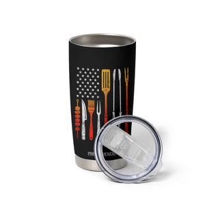 Bbq Smoker Tumbler Cup Barbecue Chef Smoking Tools Grilling Pit Master USA Flag TS10 Print Your Wear