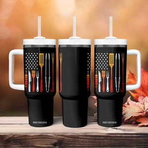 Bbq Smoker Tumbler With Handle Barbecue Chef Smoking Tools Grilling Pit Master USA Flag TS10 Print Your Wear